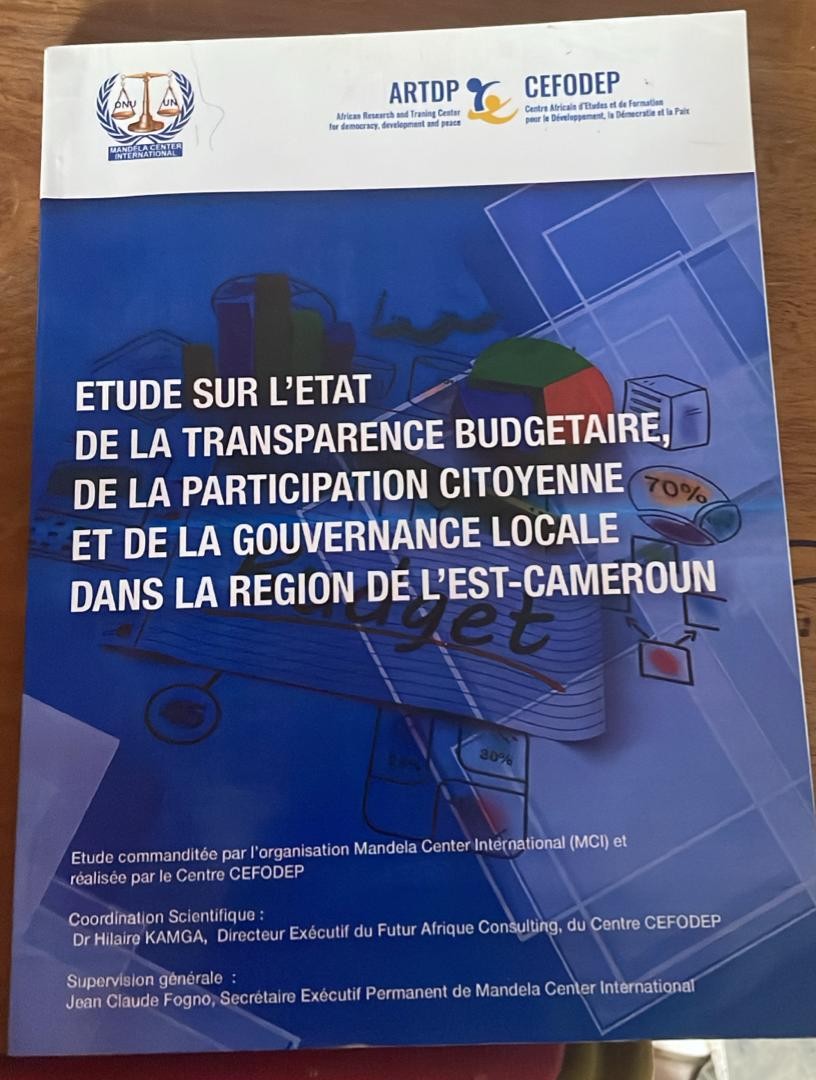 La disponibilité d'une étude sur la transparence budgétaire, la participation citoyenne et la gouvernance locale dans la Région de l'Est Cameroun